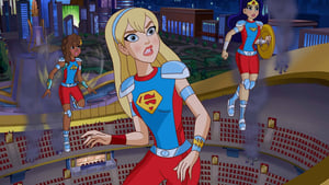 Фоновый кадр с франшизы DC девчонки-супергерои: Межгалактические игры