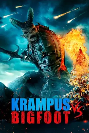 Постер Бигфут против Крампуса